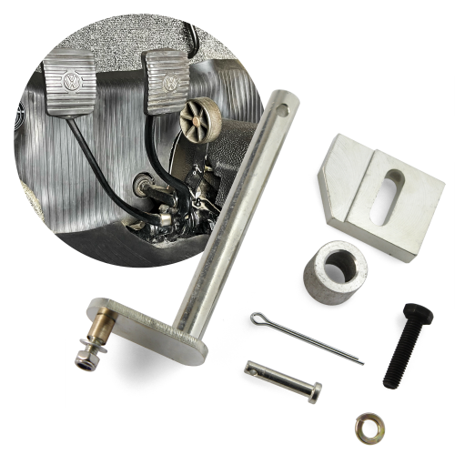 VW Clutch Pedal Shaft Upgrade Pedal Width Extender for 58-79 Beetle Ghia Type 3 instructions, warranty, rebate